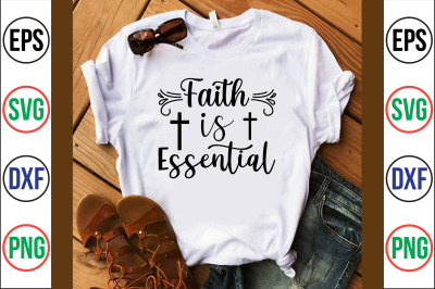 faith is essential svg cut file