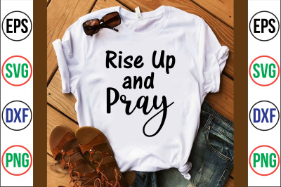 rise up and pray svg cut file