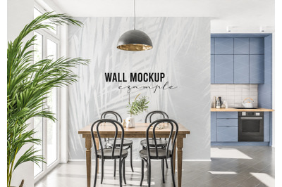 Wall mockup, Wall paper mockup