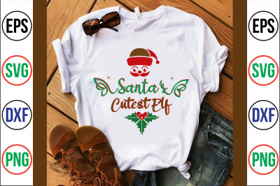 Santas Cutest Elf-svg cut file