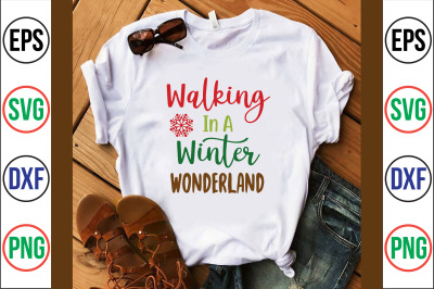 Walking in a Winter Wonderland svg cut file