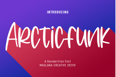 Arcticfunk Handwritten Font