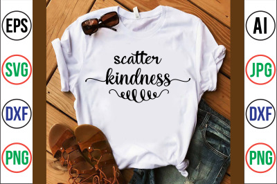 scatter kindness svg cut file