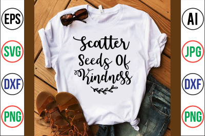 scatter seeds of kindness svg cut file