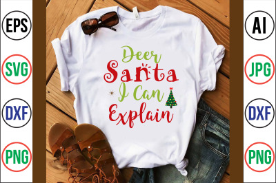 Dear Santa You Leave Cash svg