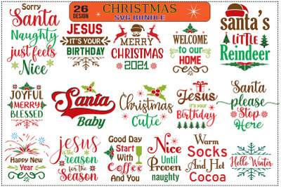 Christmas SVG Bundle, Vol 6