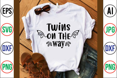 twins on the way svg cut file