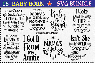 Baby Born SVG Design Bundle