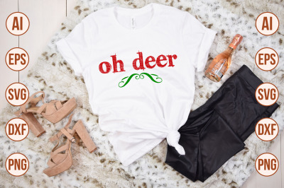 Oh Deer svg cut file