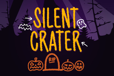Silent Crater - Spooky Font