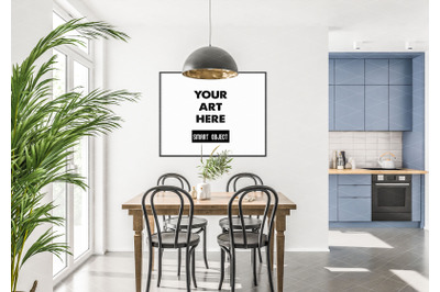 Interior scene_artwork background_frame mockup