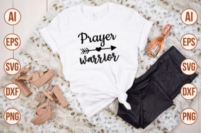 prayer warrior svg cut file