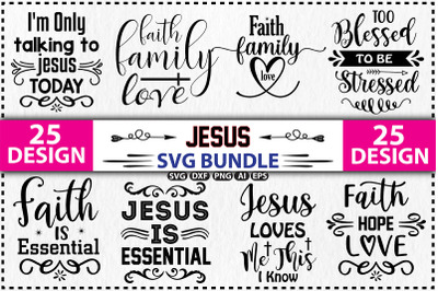 Jesus SVG Design Bundle &2C; Vol 2