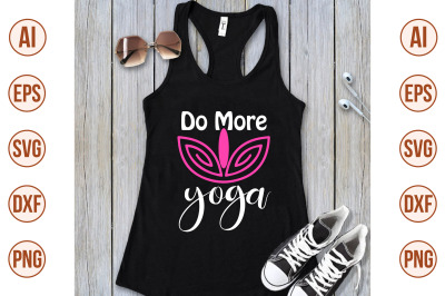 do more yoga svg cut file