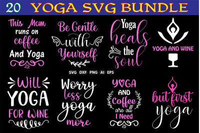 Yoga SVG Design Bundle