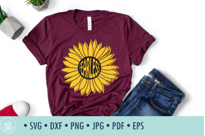 Sunflower Fearless SVG cut file