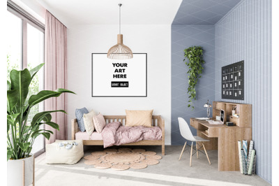 Interior scene_artwork background_frame mockup