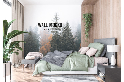 Wall mockup, Wall paper mockup