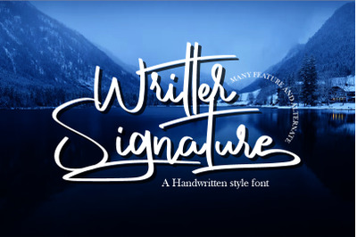 Writter Signature font for you branding