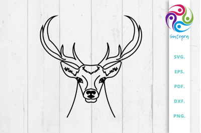 Gorgeous Reindeer SVG File