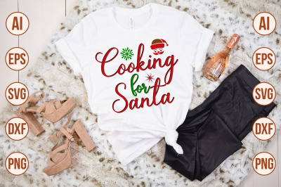 Cooking for Santa svg cut file