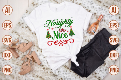 Naughty or Nice svg cut file