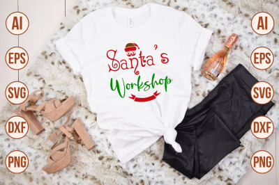 Santas Workshop svg cut file