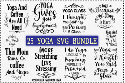 Yoga SVG Design Bundle, Vol 1