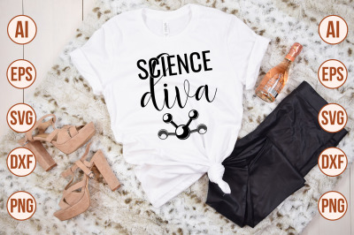 Science diva svg cut file