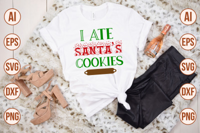 I Ate Santas Cookies svg cut file