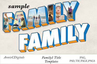 Family1 Photo Title and Template