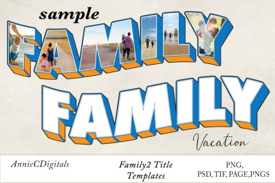 Family2 Photo Title and Template