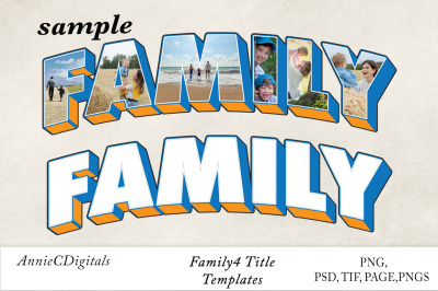 Family4 Photo Title and Template