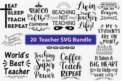 Teacher SVG Design Bundle