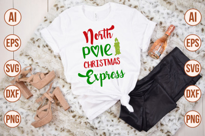 North Pole Christmas Express svg cut file