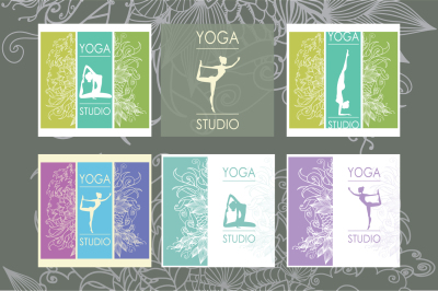 Yoga studio banners template