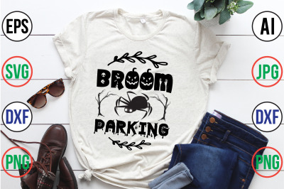 broom parking svg cut file