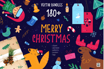 Merry Christmas vector bundle