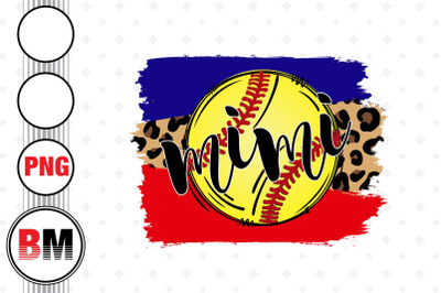 Mimi Softball Brush Leopard PNG Files