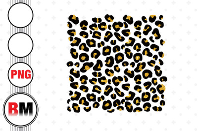 Gold Glitter Leopard PNG Files