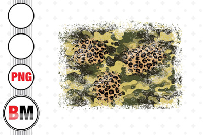 Distressed Rectangle Camouflage Leopard PNG Files