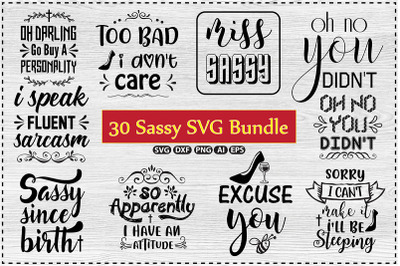 Sassy SVG Design Bundle