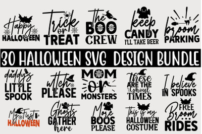 Halloween SVG T shirt Design Bundle