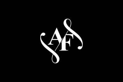 AF Monogram logo Design V6