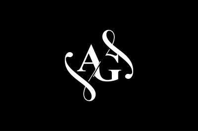 AG Monogram logo Design V6