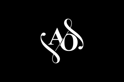 AO Monogram logo Design V6