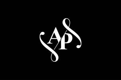 AP Monogram logo Design V6