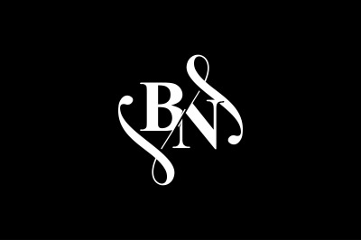 BN Monogram logo Design V6