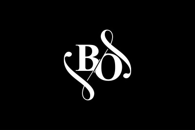 BO Monogram logo Design V6