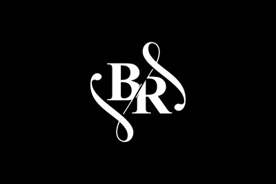 BR Monogram logo Design V6